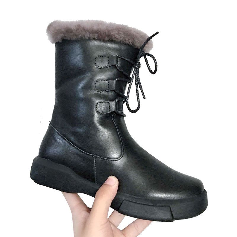 Winter Retro Weiche Bequeme Wollstiefel | Geschenk Schuhe