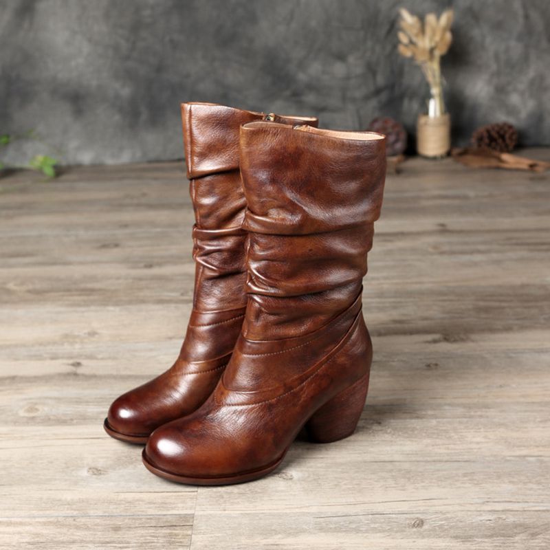 Chunky Retro Knight Long Boots | Geschenk Schuhe