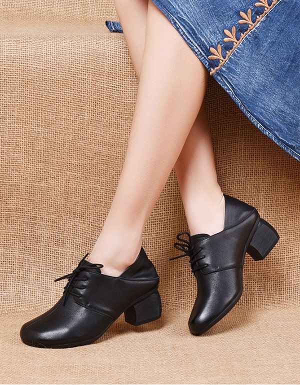 Elegante Retro-chunky-schuhe Für Damen