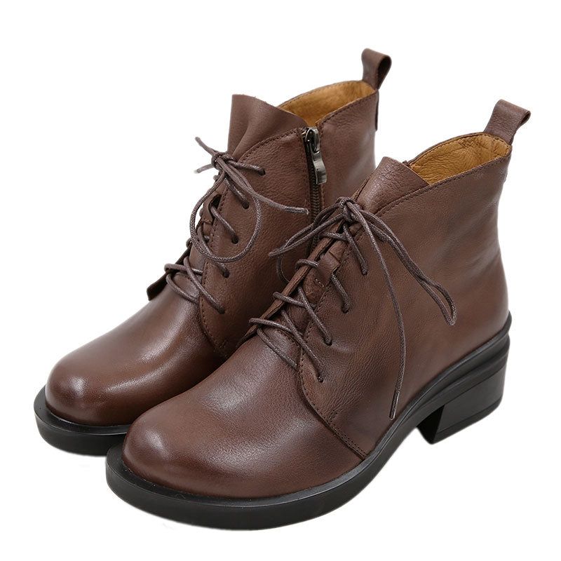 Britische Bequeme Damenstiefel Aus Leder| Geschenk Schuhe