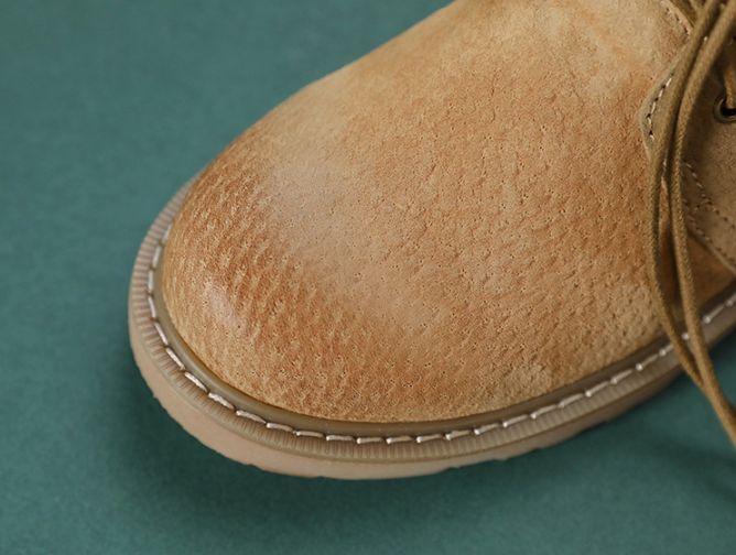 Damen-martin-stiefel Aus Leder Zum Schnüren