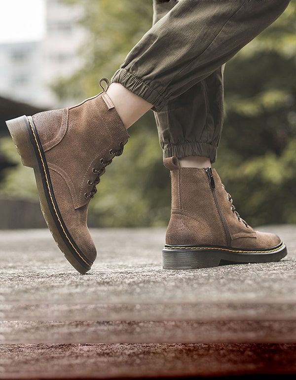 Dr. Marten Winterstiefel Aus Wildleder Für Damen