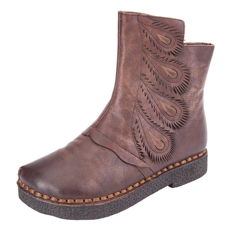 Ethno-retro-samtstiefel | Geschenk Schuhe