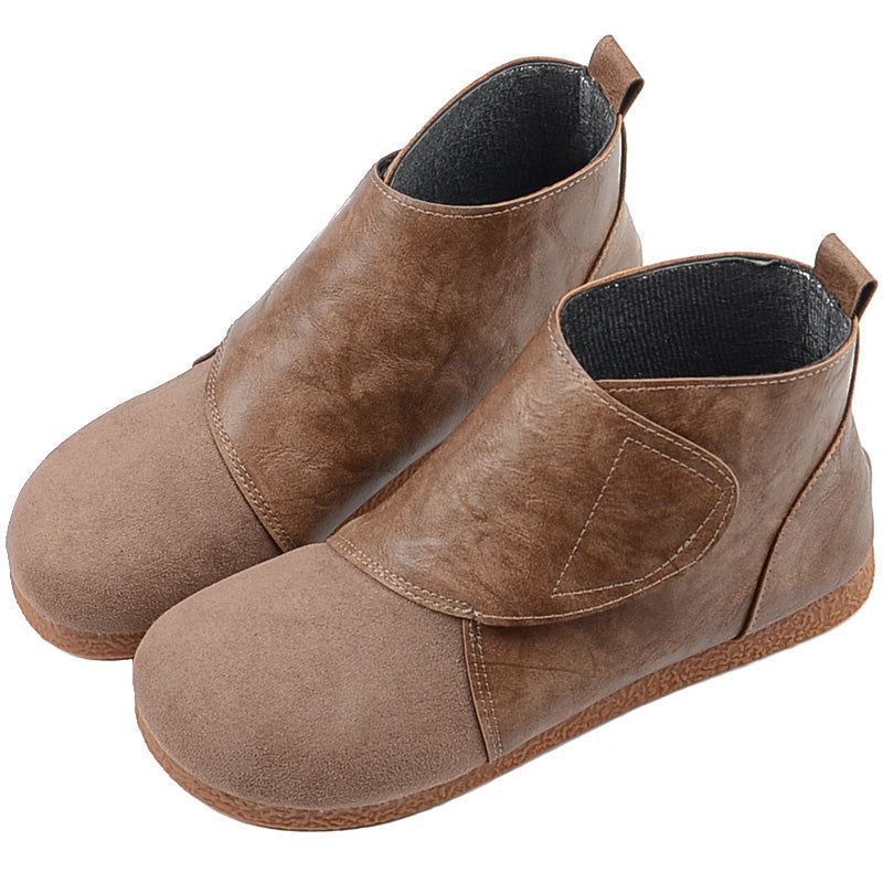 Herbst Flache Einfache Retro-stiefel Für Damen