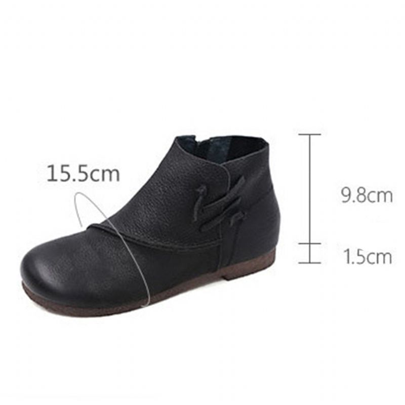 Herbst Handgefertigte Retro-stiefel Aus Leder | Geschenk Schuhe