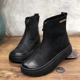 Lässige Damen-plateau-stiefel Aus Samt | Geschenk Schuhe