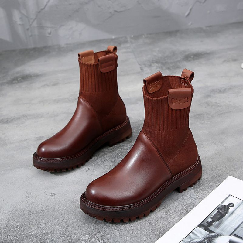 Retro Casual Leather Handmade Martin Boots | Geschenk Schuhe