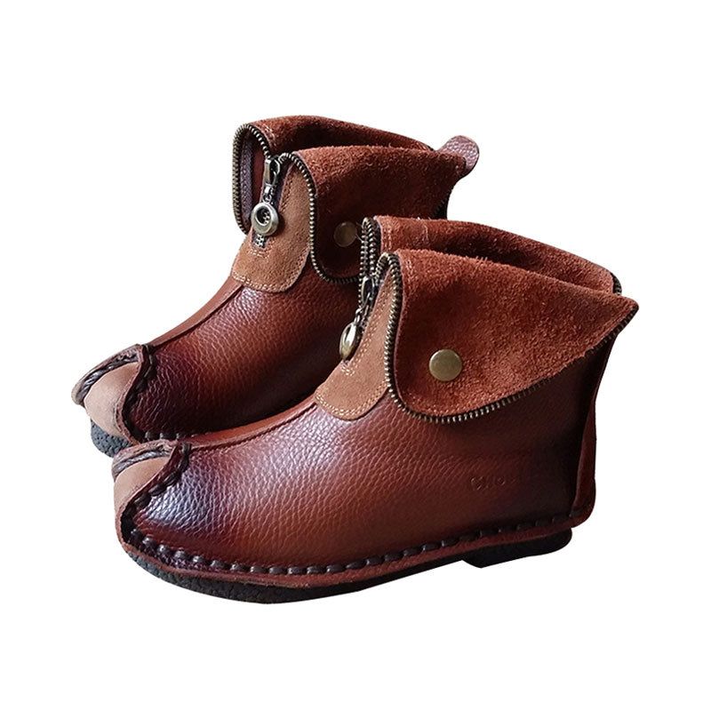 Retro Ethnische Bequeme Kurze Röhren-damenstiefel | Geschenkschuhe