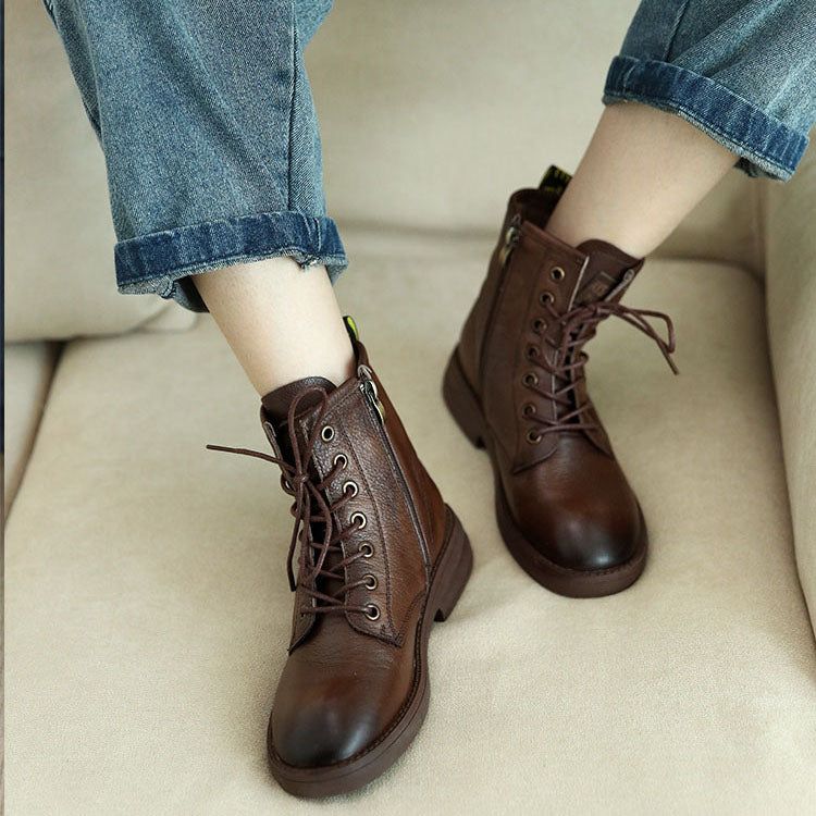 Retro Fashion Rub Color Martin Boots Bequemer Herbst | Geschenk Schuhe