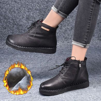 Retro Neue Handgefertigte Lederstiefel | Geschenk Schuhe