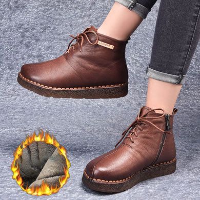 Retro Neue Handgefertigte Lederstiefel | Geschenk Schuhe