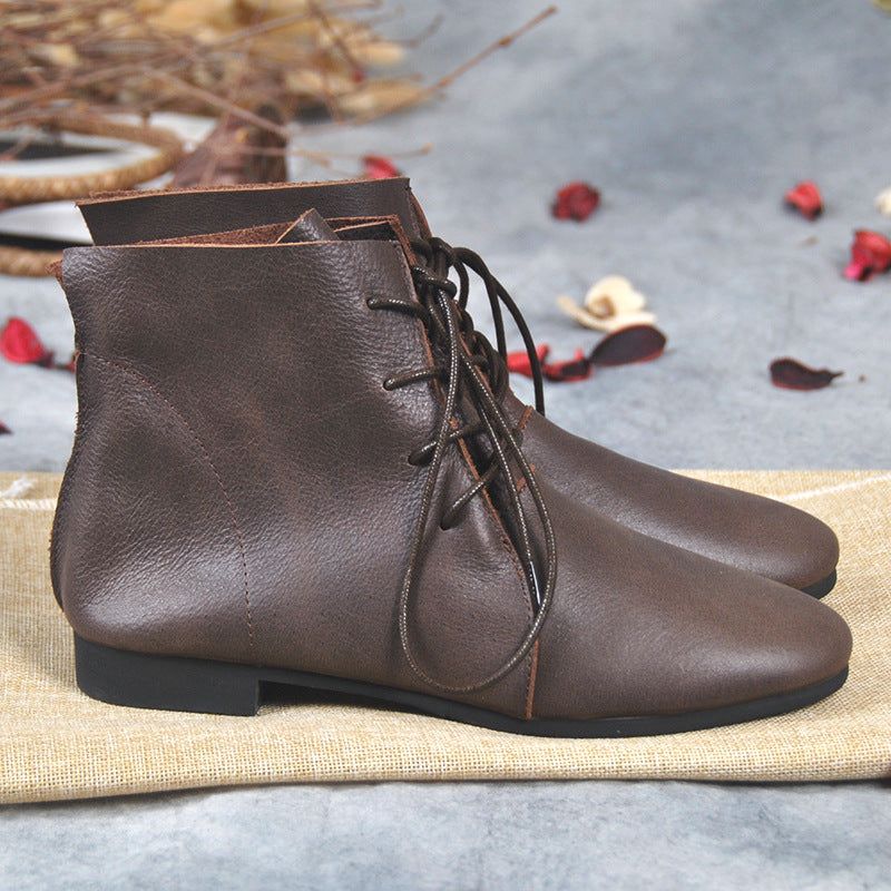 Rutschfeste Retro-stiefeletten | Geschenk Schuhe