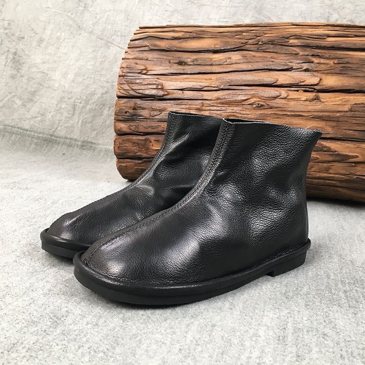 Warme Retro-stiefeletten Aus Chelsea-samt | Geschenk Schuhe