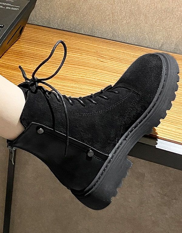 Wintergroße Wildlederstiefeletten Für Damen