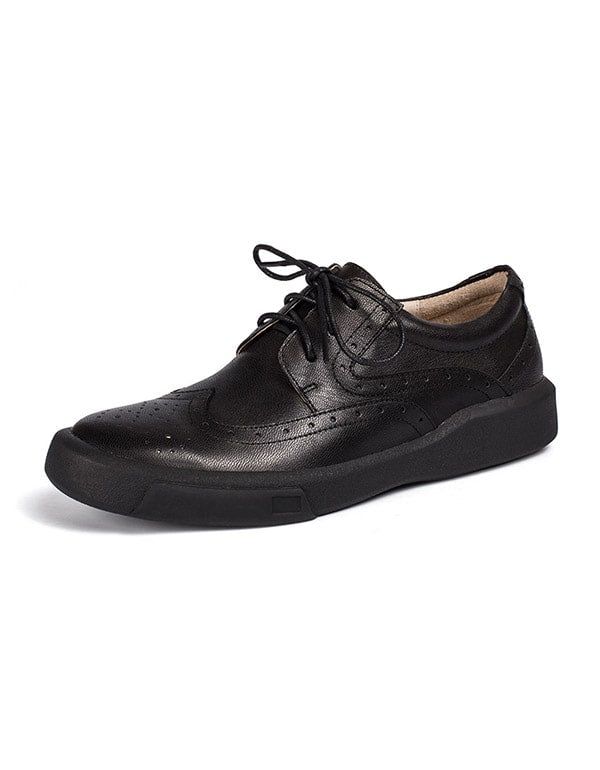 2022 Frühling Herbst Brock Leder Oxford Schuhe