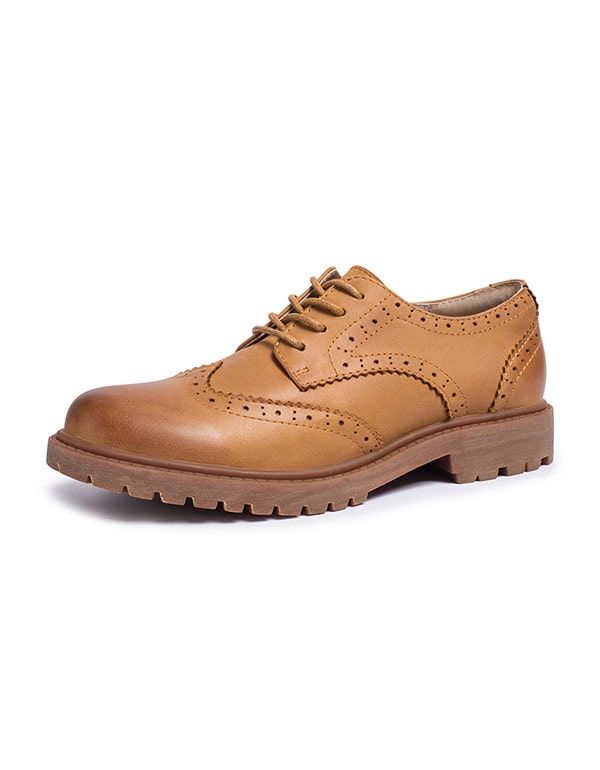 Brock Leather 2022 Frühling Herbst Britische Oxford-schuhe