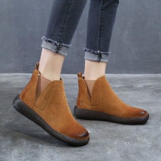 Frühling Damen Chelsea Boots Mit Weichem Boden 34-43