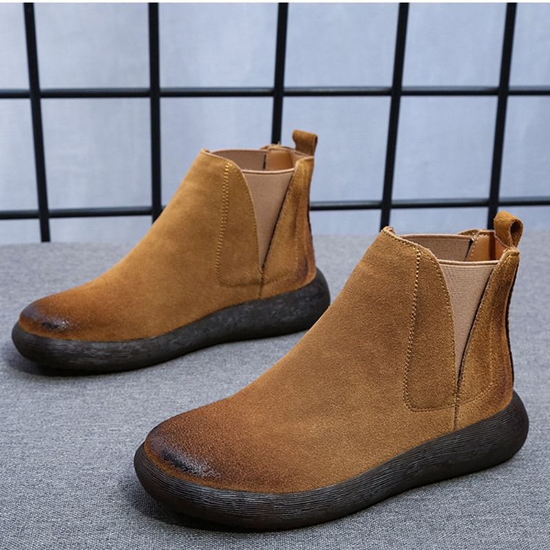 Frühling Damen Chelsea Boots Mit Weichem Boden 34-43