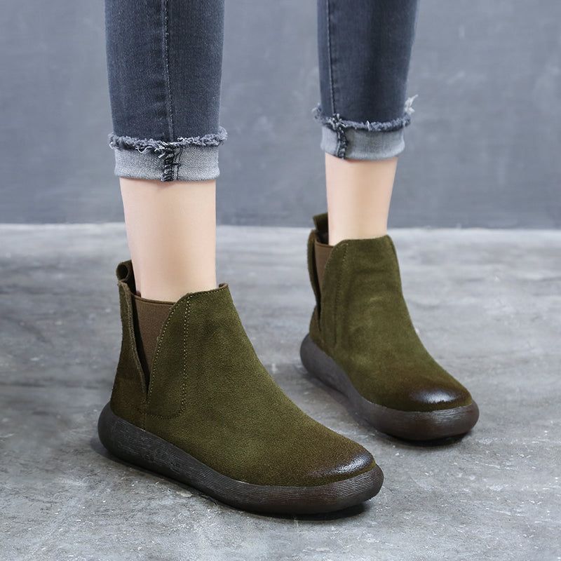 Frühling Damen Chelsea Boots Mit Weichem Boden 34-43