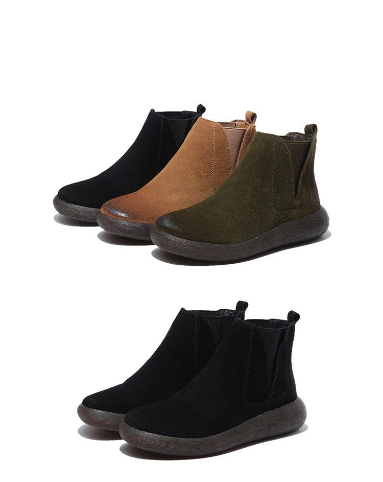 Frühling Damen Chelsea Boots Mit Weichem Boden 34-43