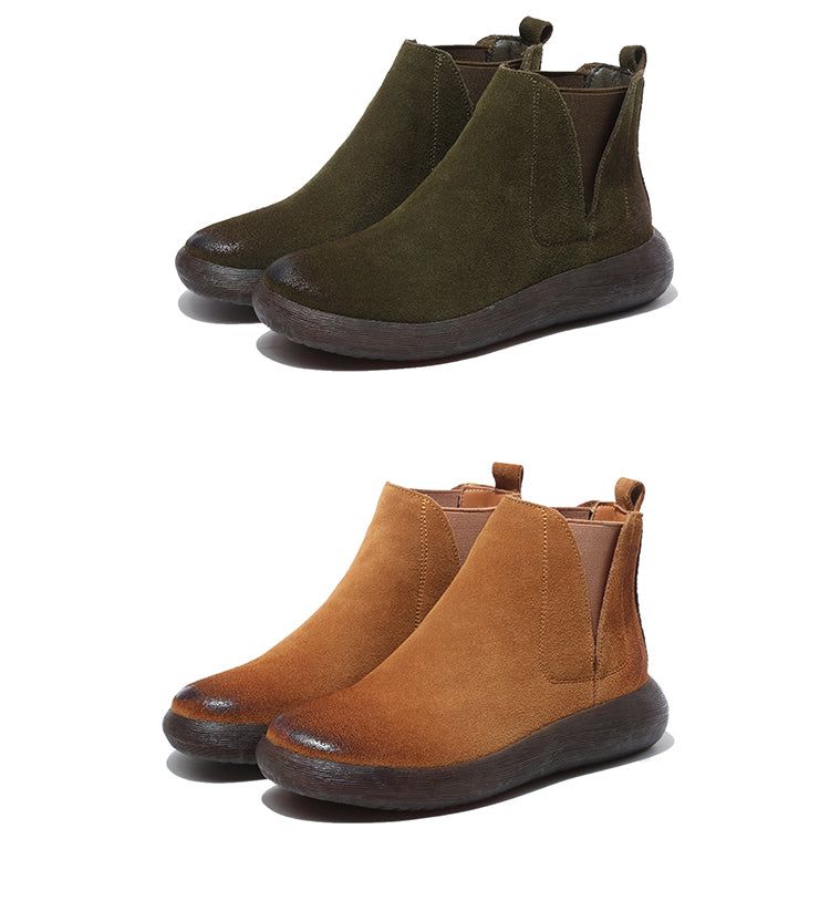 Frühling Damen Chelsea Boots Mit Weichem Boden 34-43