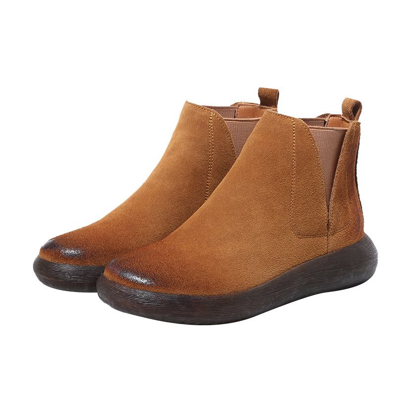 Frühling Damen Chelsea Boots Mit Weichem Boden 34-43