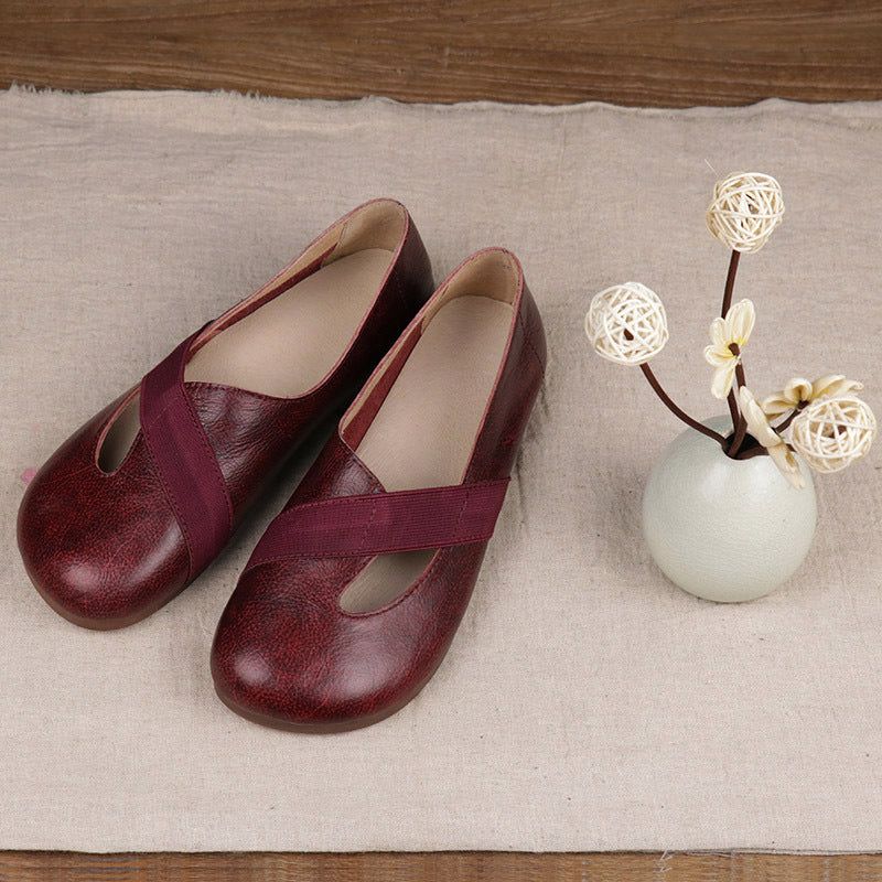 Frühling Handgefertigte Lässige Retro-flats | Geschenk Schuhe