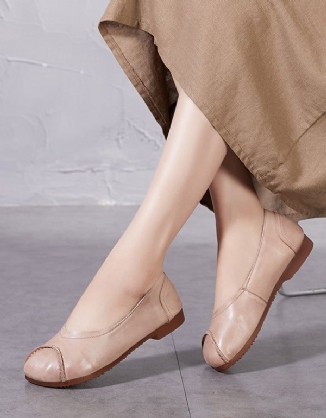 Spring Flats Aus Leder Mit Weichem Boden