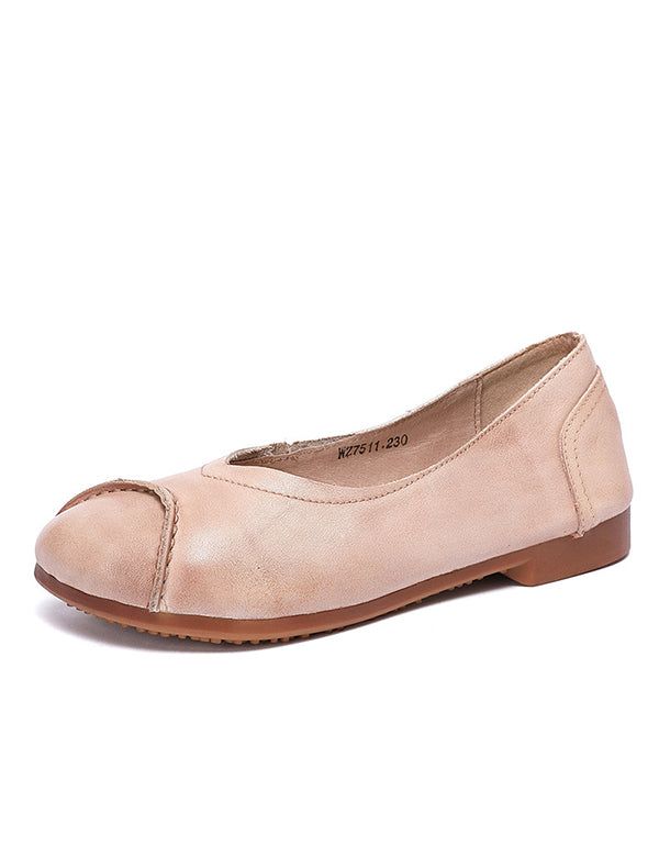 Spring Flats Aus Leder Mit Weichem Boden