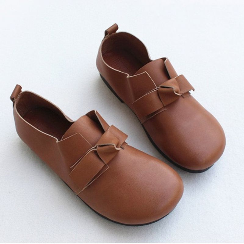 Spring Leather Bowknot Cute Ballerinas 35-41