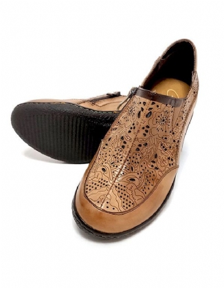 Spring Wear-resistant Retro Leather Flats Loafers