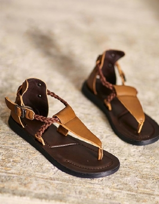 Handgefertigte Sommer-zehensandalen Für Damen