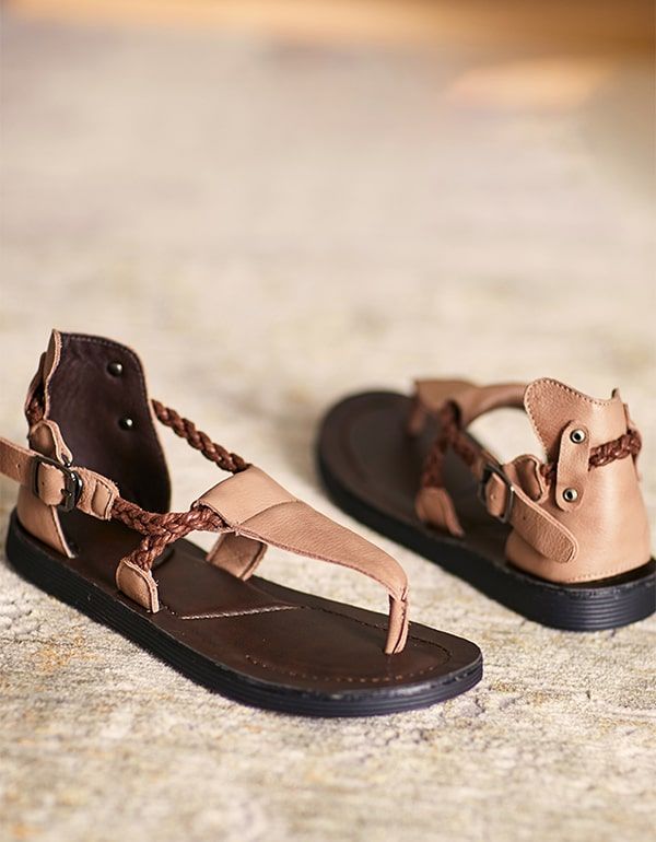 Handgefertigte Sommer-zehensandalen Für Damen