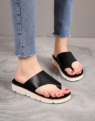 Sommer-mode-flip-flops Aus Leder