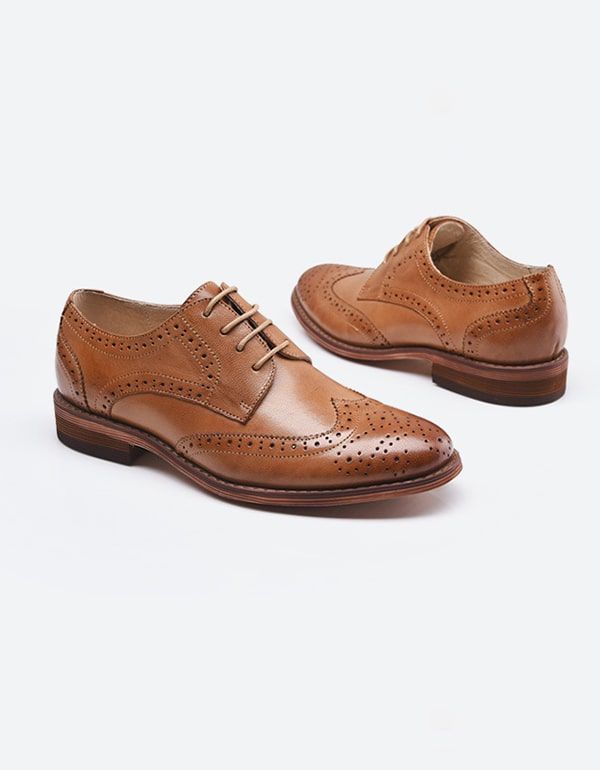 Britische Oxford-schuhe Aus 100 % Handgefertigtem Leder