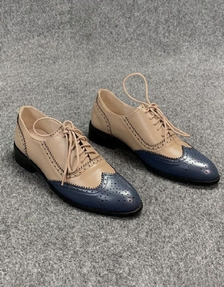 Brock Geschnitzte Farblich Passende Oxford-schuhe Für Damen