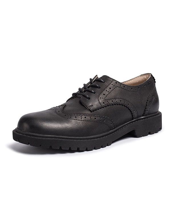 Brock Leather 2022 Frühling Herbst Britische Oxford-schuhe