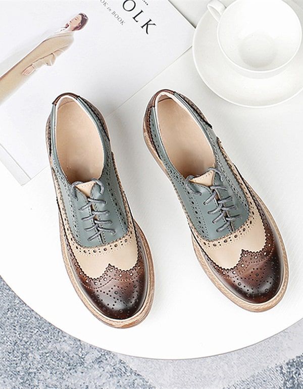 Brock Oxford-schuhe Im Britischen Stil Für Damen