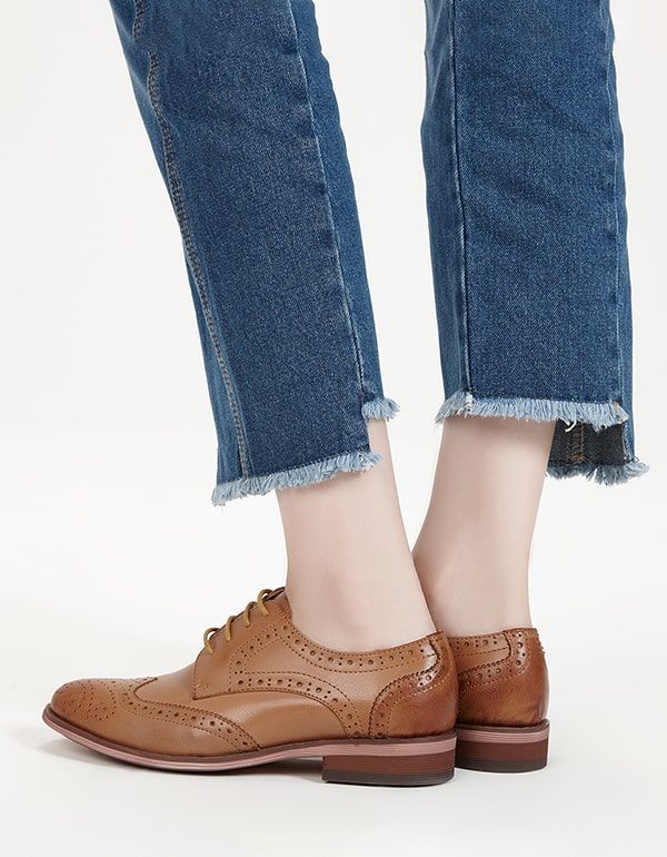 Brock Oxford-schuhe Im Klassischen Britischen Stil