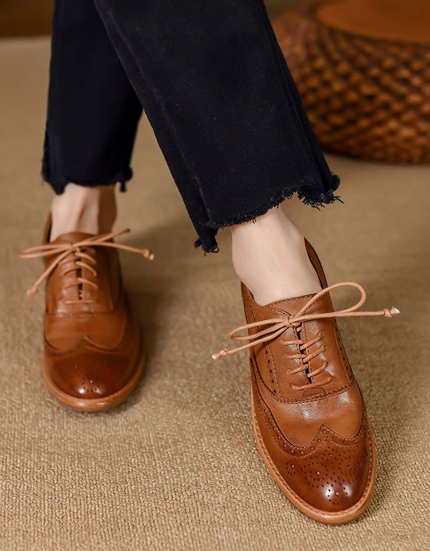 Oxford-schuhe Im Britischen Stil Aus 100 % Handgefertigtem Leder