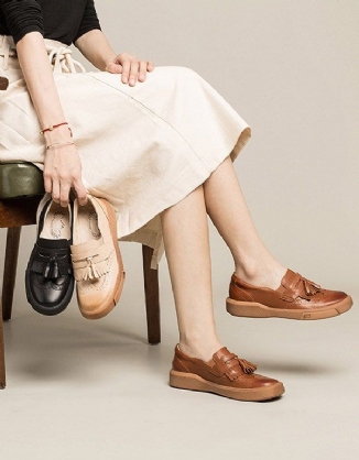 Oxford-schuhe Im Britischen Stil Für Damen