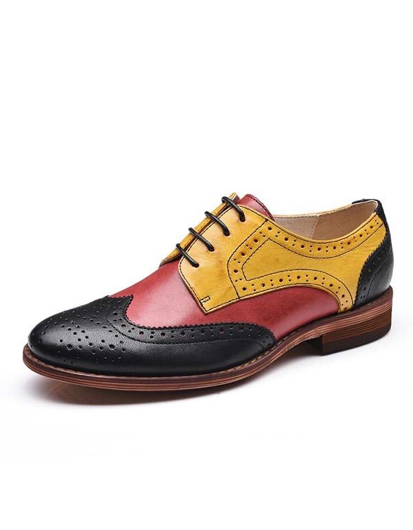 Vintage Brock Britische Oxford-damenschuhe