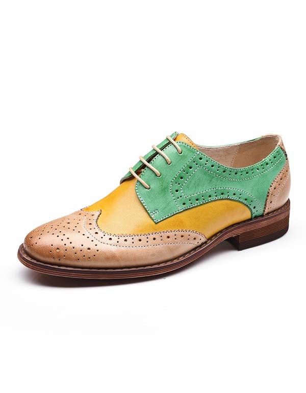 Vintage Brock Britische Oxford-damenschuhe