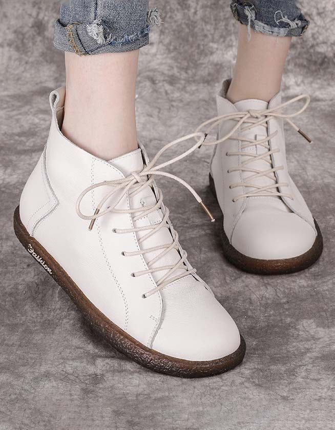 Damen-retro-sneaker Aus Weichem Leder Für Damen