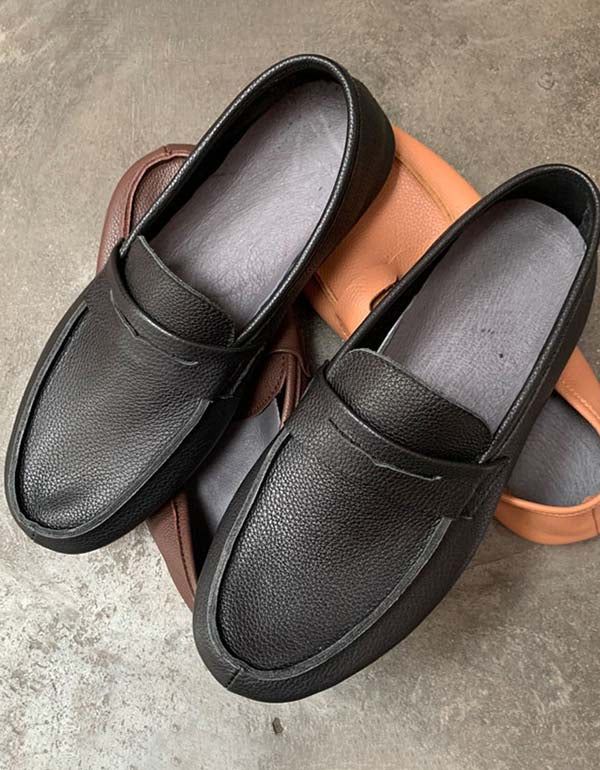 Handgefertigte Retro-slipper Aus Weichem Leder Für Herren