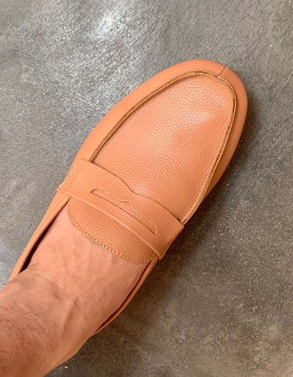 Handgefertigte Retro-slipper Aus Weichem Leder Für Herren