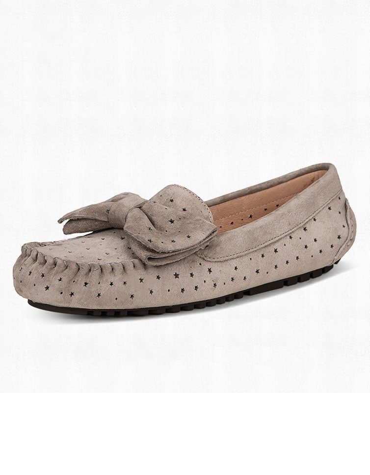 Handgemachte Loafer Aus Wildleder Im Retro-stil Für Damen