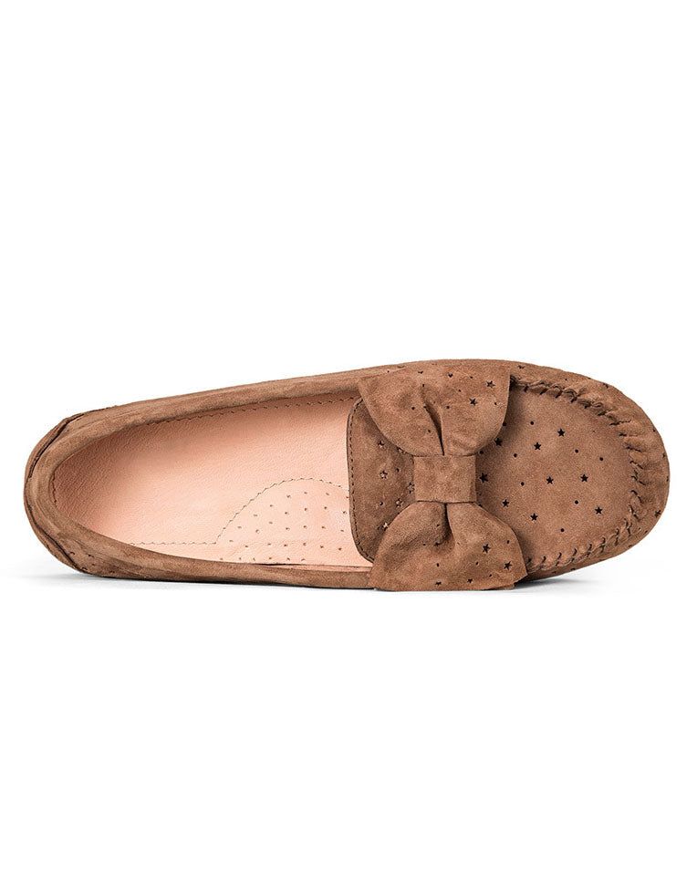 Handgemachte Loafer Aus Wildleder Im Retro-stil Für Damen