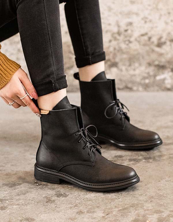 Herbst-winter-marten-stiefel Im Britischen Stil Für Damen