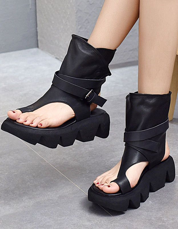 Sommer-flip-flop-stiefel Im Vintage-rom-stil